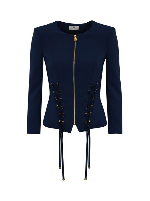 Giacca in crepe con lacci criss-cross Elisabetta Franchi | GI13551E2DC8